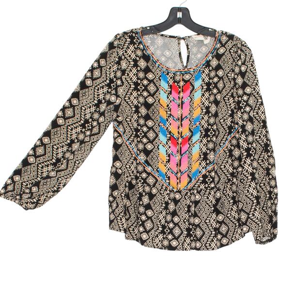 Savanna Jane Top Embroidered Boho Whimsigoth Festival Cottagecore Hippie Medium - Picture 6 of 6